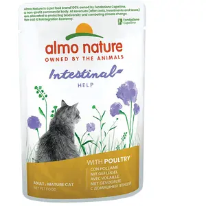 Comparateur de prix : 6x70g Digestive Help volaille Almo Nature Holistic - Pâtée pour chat