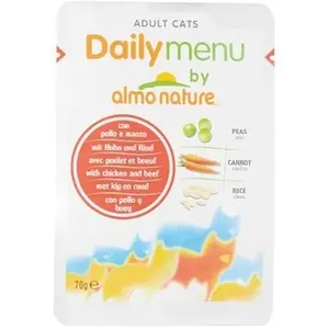 Comparateur de prix : 6x70g poulet / boeuf Almo Nature Daily Menu - Nourriture pour Chat
