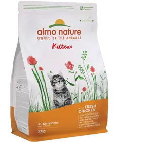 Comparateur de prix : 2kg Kitten poulet/riz Almo Nature Holistic - Croquettes pour Chat