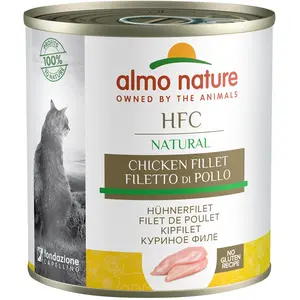 Comparateur de prix : 5x280g filet de poulet Almo Nature Classic - Nourriture pour Chat + 1 boîte offerte !