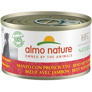 Comparateur de prix : 1x95g boeuf, jambon Almo Nature Classic - Nourriture pour chien