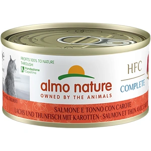 Comparateur de prix : Almo Nature HFC Complete 6 x 70 g pour chat - saumon, thon et carottes