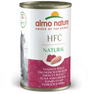 5x140g thon, poulet Natural HFC Almo Nature pour chat + 1 boîte offerte ! pas cher