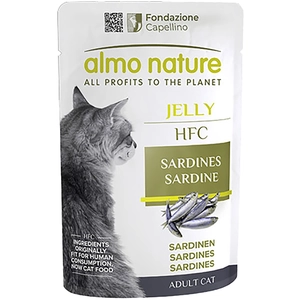 Lot Almo Nature HFC Jelly 24 x 55 g pour chat - sardine pas cher