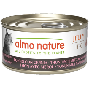 Lot économique : 24x70g Almo Nature HFC Jelly Thon avec mérou nourritu... pas cher