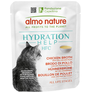 Comparateur de prix : Almo Nature HFC Hydration Help 6 x 50 g pour chat - bouillon de poulet...