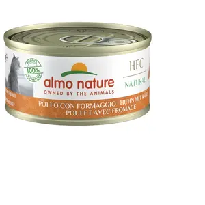 Comparateur de prix : Almo Nature Boîte : Poulet Avec Fromage 70g x 24
