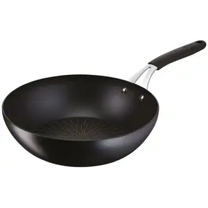 Poêle wok aluminium 28cm noir Lagostina 012165041828 pas cher