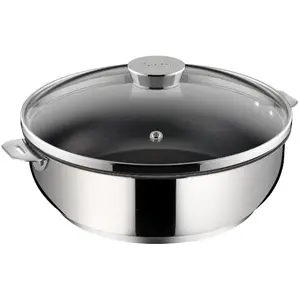 Comparateur de prix : Sauteuse sans manche avec couvercle SALVASPAZIO+ en inox Ø28 cm Lagostina