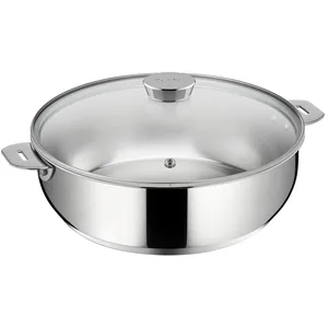 Lagostina - Sauteuse Salvaspazio+ avec son couvercle 26 cm en inox pas cher