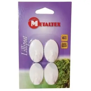 Comparateur de prix : METALTEX - SOREPRO Crochet adhésif - lot de 4