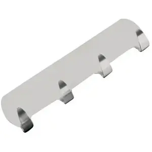Metaltex Patère adhésive 4 têtes - inox