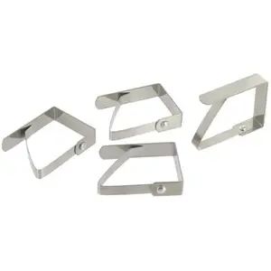 Comparateur de prix : Lot de 4 pinces nappe en inox