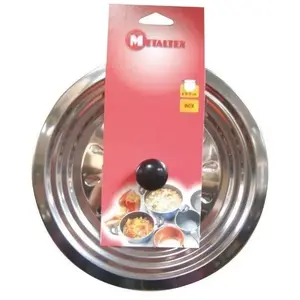 Comparateur de prix : Metaltex Couvercle anti-gras en inox - D: 28 à D: 30 cm