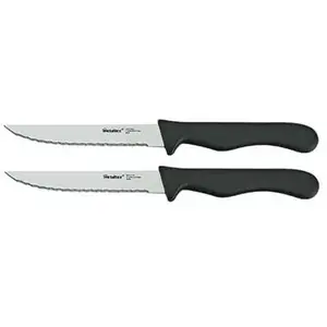 Metaltex Store 2 Couteaux à Steak Micro-Dents Basic pas cher