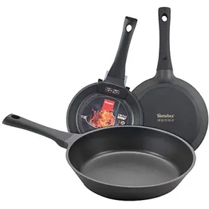 Metaltex XPERT - Set 3 Poêles en Aluminium Fondu 20 + 24 + 28 cm pas cher