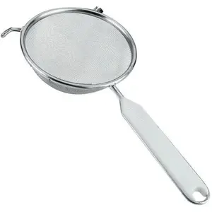 Metaltex Passoire tamis à manche - D : 14 cm - aluminium et plastique - blanc