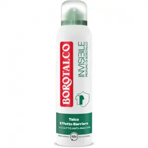 Borotalco Invisible Talc Deodrant With Borotalco Fragrance 150ml Spray