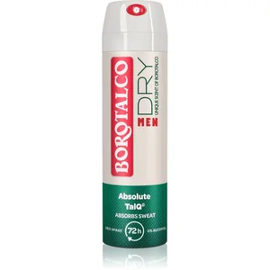 Déodorant Borotalco Homme, Vaporisateur Sec Absolu TalQ, 150 ml, Parfum Poudré