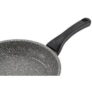 Barazzoni Monolitica Poêle en Aluminium de 32 cm, Effet Pierre, Gris pas cher