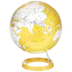 Comparateur de prix : ATMOSPHERE lampe de bureau mappemonde LIGHT & COLOUR BRIGHT (Jaune - PMMA)