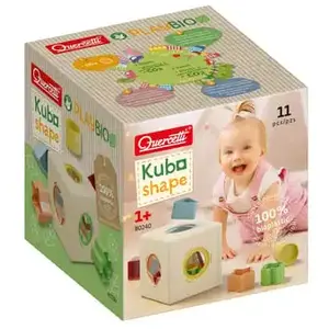 Quercetti Jeu d'encastrement PlayBio en bioplastique : Kubo