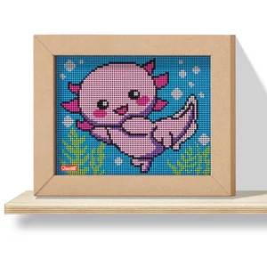 Quercetti - 0796 Pixel Art 4 Kawaii Design Axolotl, Jeu de mosaïques pas cher