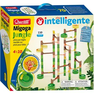 Comparateur de prix : Quercetti - 6582 Migoga Jungle Super, Piste pour billes, Jeu de constr...