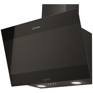 Comparateur de prix : Indesit - hotte décorative inclinée 60cm 647m3/h noir - ihvp66lmk TU