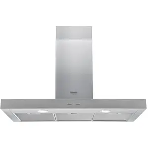 Hotte décoration HOTPOINT HHBS9.7FLBX 90 cm Inox pas cher
