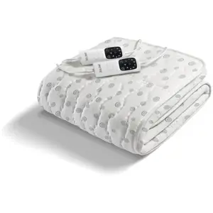 Imetec Surmatelas Chauffant - - 2 Places Adapto, 150x160 cm - 6 Températures Chauffage Rapide - 100% Coton - Température Constante pas cher