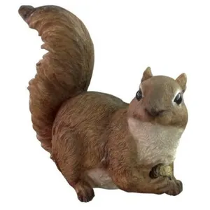 VERDELOOK Statuette Écureuil en Résine 17x9x15cm pas cher