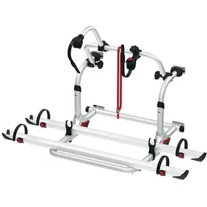 Porte-vélos Fiamma Pro C pour 4 vélos gris argenté pas cher