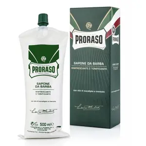 Comparateur de prix : Proraso Crème à Raser à l'Huile d'Eucalyptus, Vert, 500 ml