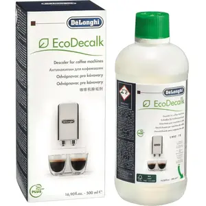 De’Longhi Delonghi EcoDecalk Détartrant DLSC500, 5 Doses de Décalcification, Accessoire de Maintenance pour Machine à Café, Ingrédients à Base de Plantes, Bouteille Avec 5 Doses, 500ml pas cher