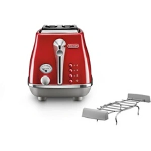 Comparateur de prix : Grille-pain Delonghi Icona Capitals CTOC2103.R 900 W Rouge