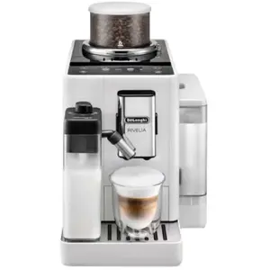 Comparateur de prix : Machine à café à grain DeLonghi Rivelia EXAM 440.55.W - blanche