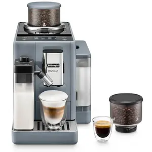 Comparateur de prix : Expresso avec broyeur Delonghi Rivelia Latte FEB4455.G 1450 W Gris Galet
