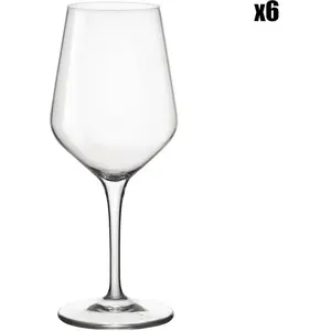 Bormioli Boîte de 6 verres à vin Electra 44 cl - Rocco - Transparent - Cristallin pas cher