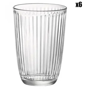 Comparateur de prix : Bormioli Rocco - Pack de 6 chopes Longdrink Line 39cl