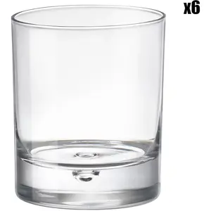 BORMIOLI ROCCO 092622 Barglass Lot de 6 verres à whisky en verre, transparent, 27 cl pas cher
