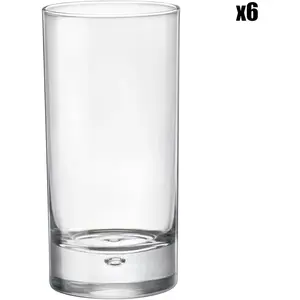 BORMIOLI ROCCO 092639 Barglass Lot de 6 verres Juice, verre, transparent, 20 cl