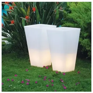 Slide Vase Lumineux Y-Pot Light (H 74 Cm - Polyéthylène)