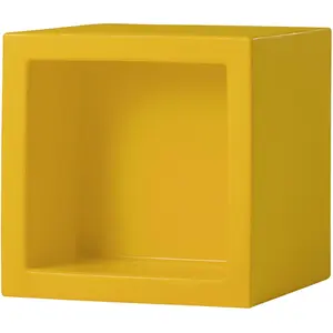 SLIDE élément modulaire OPEN CUBE 73 cm (Jaune - Polyéthylène)Vendu parmyareadesign