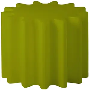 SLIDE table basse / tabouret GEAR (Citron vert - Polyéthylène) pas cher