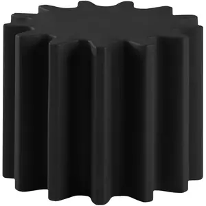 SLIDE table basse / tabouret GEAR (Noir - Polyéthylène) pas cher