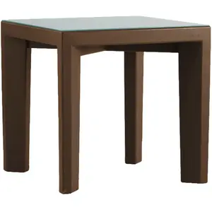 Slide Table Basse Pour Extérieur Gino (Chocolat / Gris - Polyéthylène ...