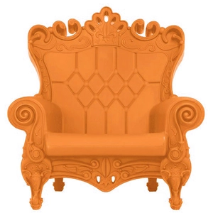 Fauteuil Trône Design Moderne Slide Queen Of Love Couleur: OrangeVendu parmyareadesign