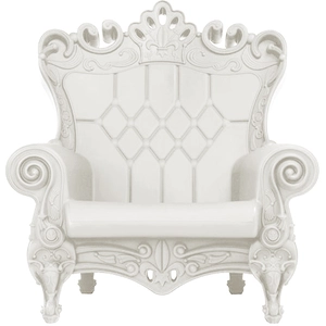 SLIDE fauteuil QUEEN OF LOVE (Blanc lait - Polyéthylène)Vendu parmyareadesign