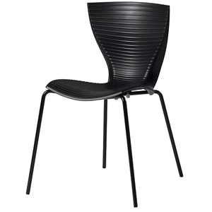 Slide Set De 2 Chaises Gloria (Noir - Polypropylène Et Acier)Vendu parmyareadesign